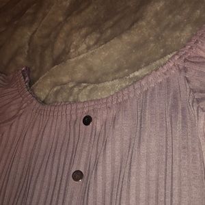 Purple button down dress